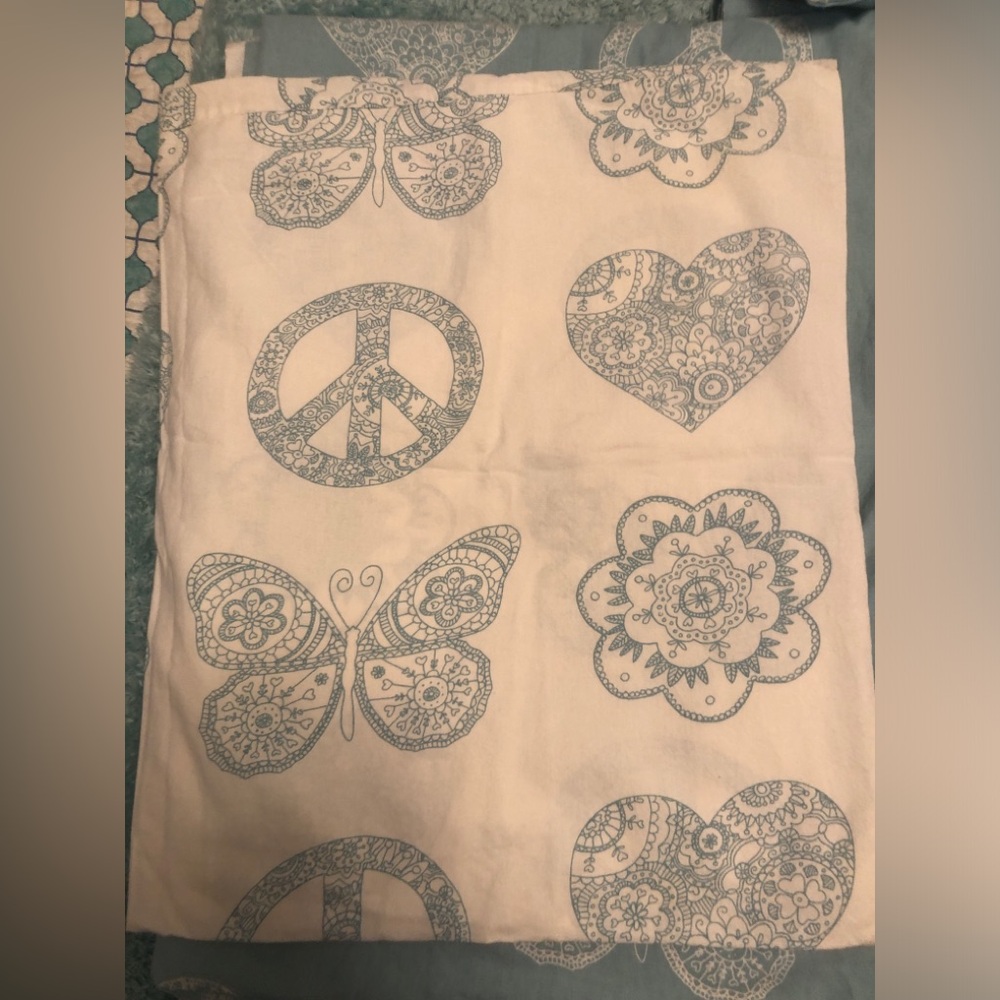 3 Piece Twin Duvet Cover IKEA Vanskaplig Light Blue with pillowcase Boho Love - Picture 4 of 10